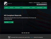 Tablet Screenshot of kennedyvalve.com